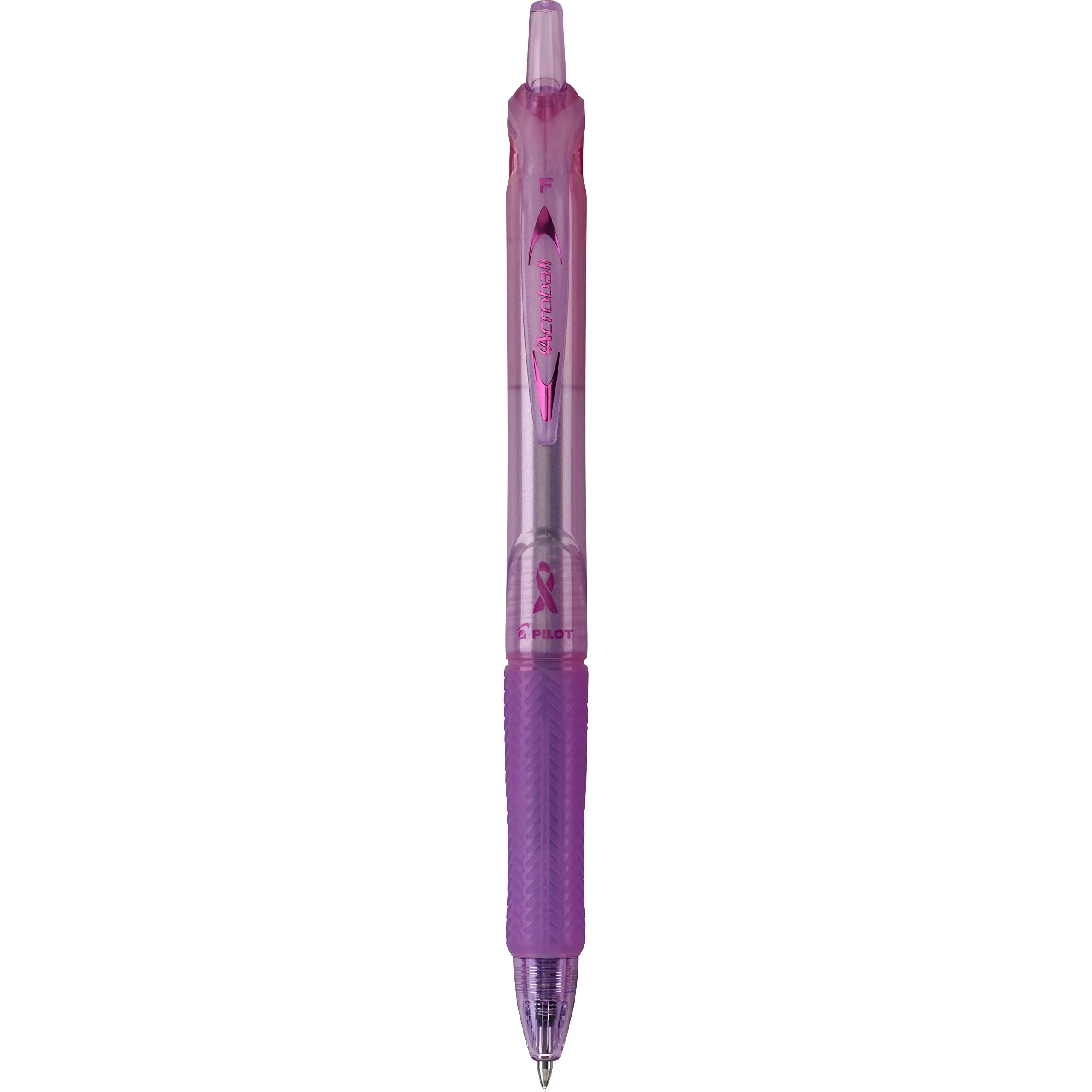 PILOT Acroball Breast Cancer Awareness Collection Advanced Ink Refillable & Retractable Ball Point Pens, Fine Point, Assorted Colors, 14-Pack (14688) Black/Pink 14 Count (Pack of 1) Assorted Point