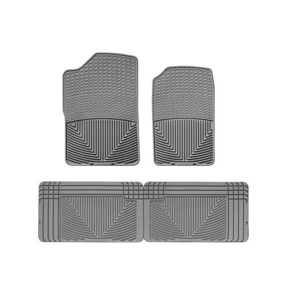 WeatherTech All-Weather Floor Mats compatible with C/K Series Pickup, Escalade, Silverado, Tahoe - 1st & 2nd Row, Grey