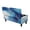 Blue Marble, variant on Jiueut Tropical Palm Leaves Print Ottoman Cover Rectangle Ottoman Slipcover Folding Storage Bench Cover Footrest Stool Slipcover Footstool Furniture Protector with Nonslip Elastic Bottom, Small