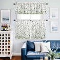 thumbnail image 2 of Sage Green Polka Dot Kitchen Curtains Sets for Windows 36 Inch Length, Modern Art Abstract Watercolor Dot Rod Pocket Window Treatments Tier Curtains and Valances Set for Bedroom/Bathroom, 2 of 8