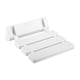 thumbnail image 1 of Banco de ducha flotante plegable de teca, asiento liso para adultos, antideslizante. blanco, 1 of 9