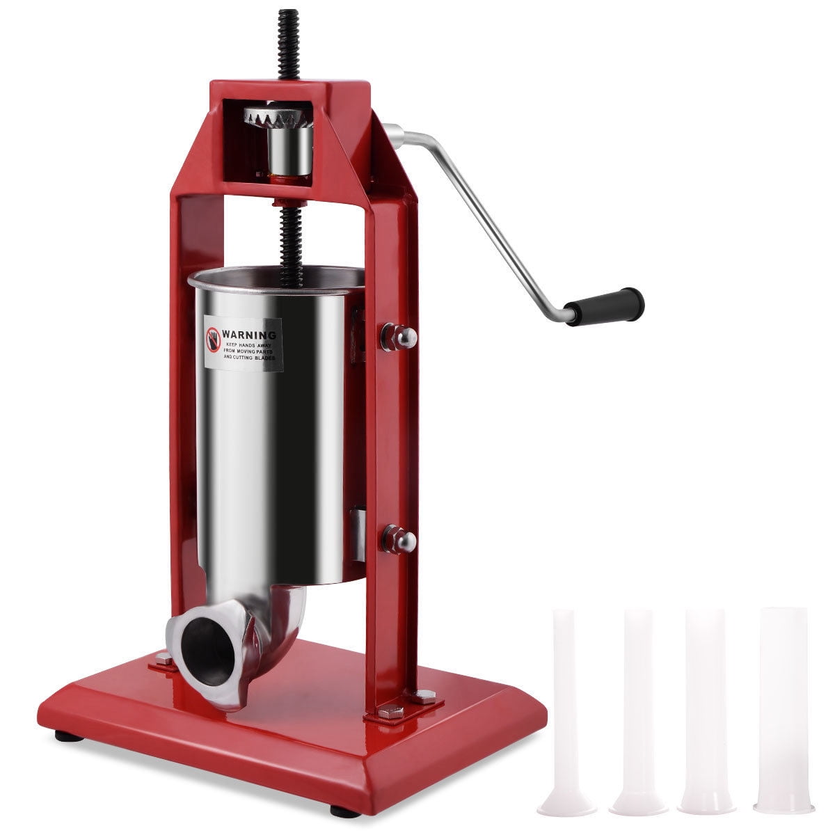 3L Vertical Commercial Sausage Stuffer 7LB Two Speed Stainless Steel Meat Press