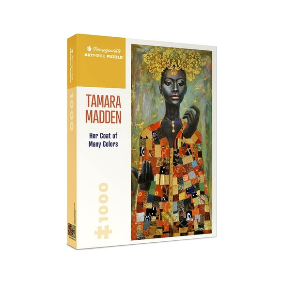 Pomegranate 1000 Piece Jigsaw Puzzle for Adults, Tamara Madden's Her Coat of Many Colors, Matte Finish, Snug Fit