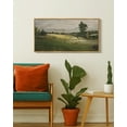 thumbnail image 6 of Drsoum Vintage Wall Art The Vast Grassland Wilderness Landscape Painting Retro Meadow Scenery Farmhouse Kitchen Living Room Decor 8x16in Natural Framed, 6 of 6