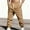 B_Khaki, variant on LMOIPLI Men's Sweat Pants Casual Fit Joggers Loose Striped Pant Elastic Waist Sweatpants Drawstring Elastic Bottom Trousers Black XL