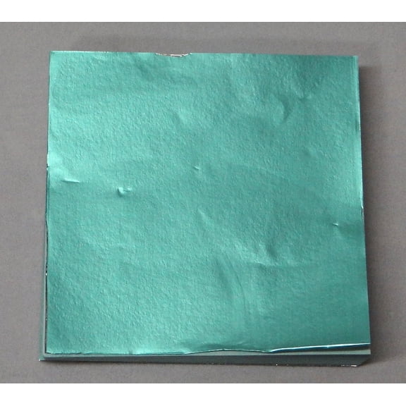 Candy Molds N More 3 x 3 inch Dull matte Light Green Confectionery Foil Wrappers, 125 Sheets
