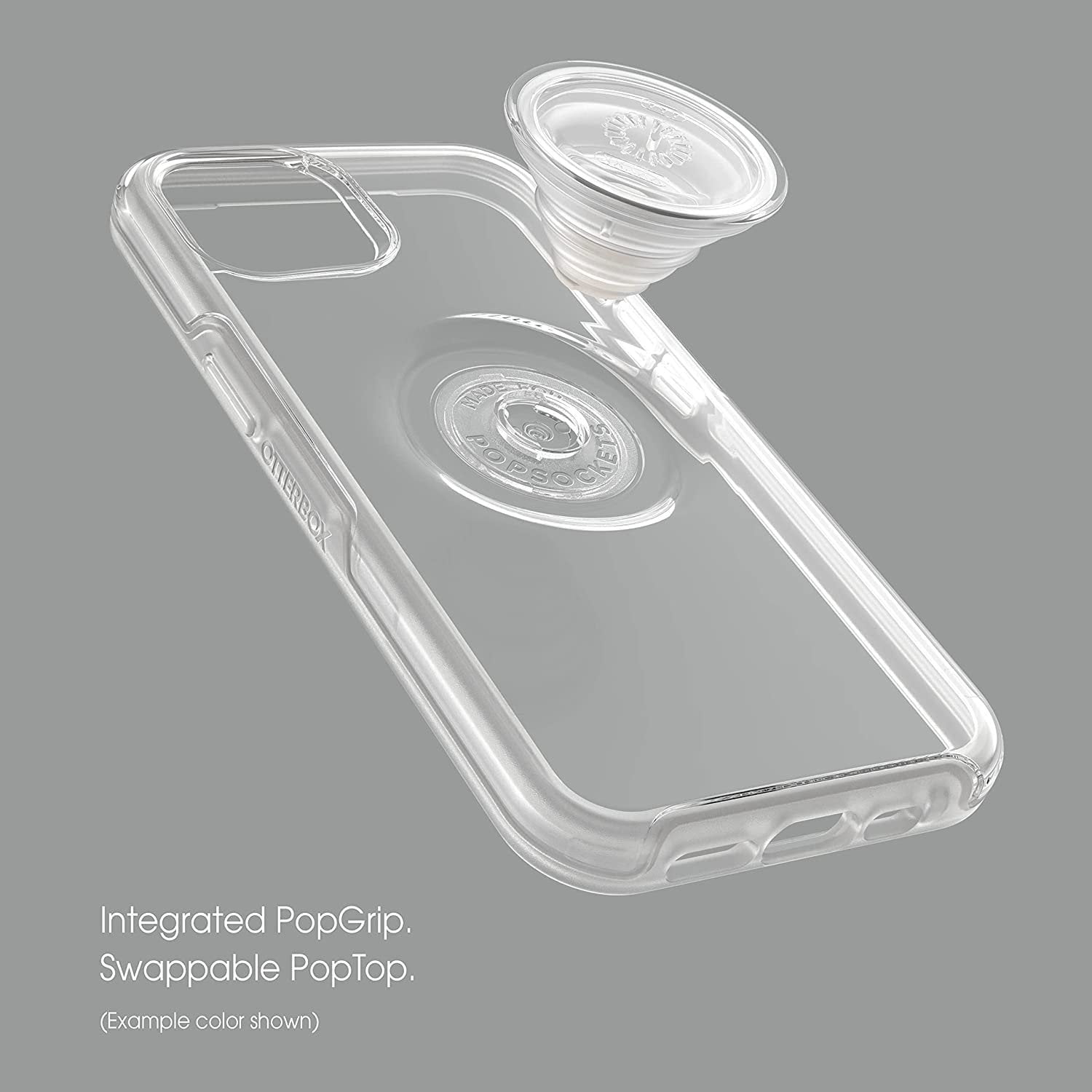 OtterBox + Pop Symmetry Clear Series Case for iPhone 13 Only - Non-Retail Packaging - Melondramatic Clear/Orange