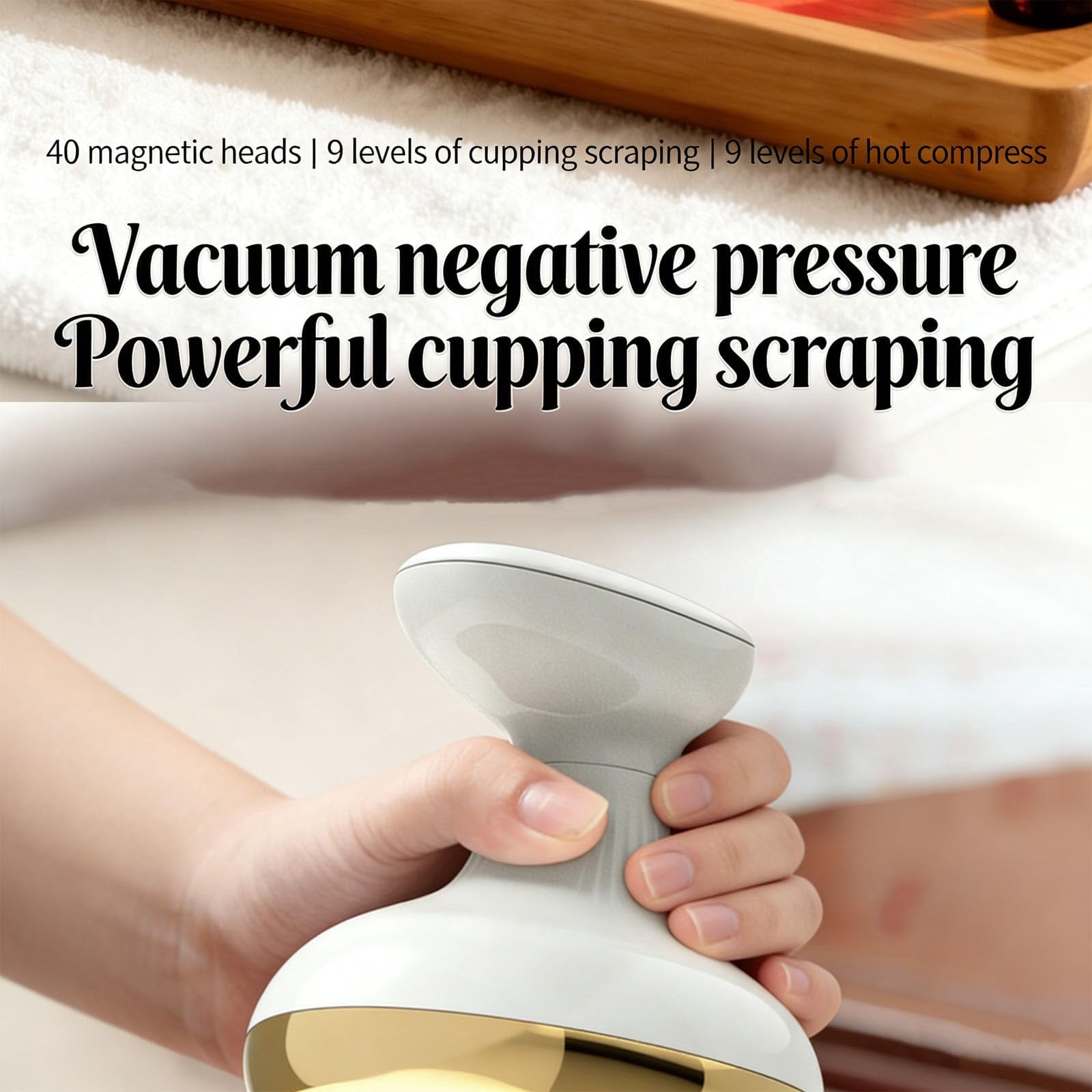 High-Quality 4-in-1 Red Light Cellulite Massager, Anti-Cellulite Suction Cupper for Leg Abdomen Back Arms Glutes, Firmer Smoother Toned Skin in 1 Week