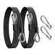 thumbnail image 1 of 2 extensiones de cable de gimnasio de acero inoxidable, versátiles para poleas, máquinas de cable, entrenamiento de fuerza para bíceps y LAT., 1 of 9