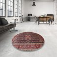 thumbnail image 4 of Ahgly Company Machine Washable Indoor Rectangle Traditional Orange Salmon Pink Area Rugs, 2' x 3', 4 of 7