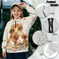 thumbnail image 6 of Chririnla Hamsters Kids Gym Hoodies Half Zipper Sweatshirt Pullover Sweatshirts Athletic Sportswear for Workout Run Exercise Fitness Size 5-6, 6 of 7