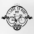 thumbnail image 2 of CafePress - I Love To Ride My Bike - Adjustable Unisex Printed Trucker Hat with Mesh Back, 2 of 10