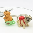 thumbnail image 6 of SPRING PARK Dog keychains for women Cute Keyring for Kids Puppy Kitty Keychain Resin, 6 of 8