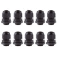 thumbnail image 2 of 10pcs PG9 Cable de Alambre a Prueba de Agua Glándulas Abrazadera Adaptador de Conector de Plástico Negro Zulema conector del cable coche, 2 of 7