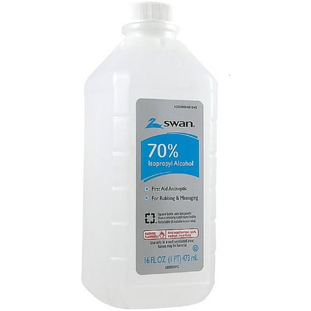 Swan Rubbing Alcohol, 70% 16 oz