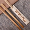 thumbnail image 2 of 100Pcs Disposable Kraft Paper Chopstick Packing Bags Waterproof Cutlery Bags, 2 of 5