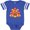 Football Blue and White, variant on Inktastic Thanksgiving Cute Football Turkey Boys or Girls Baby Bodysuit