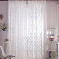 thumbnail image 1 of Cortina Romántico Floral Tul Voile Cortina Drapeado Panel Sheer Bufanda Cenefas Blanco Likrtyny Libre de BPA, 1 of 8