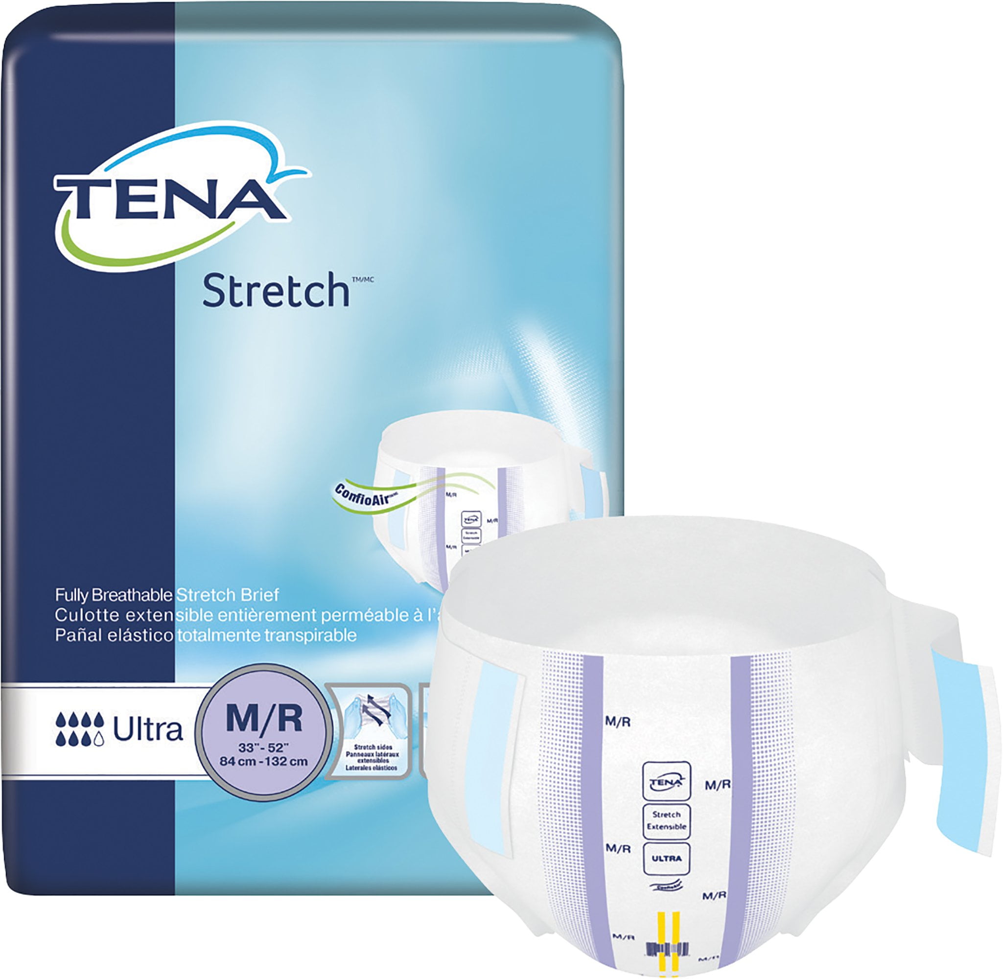 Essity Unisex Adult Incontinence Brief TENA Stretch Ultra Tab Closure ...