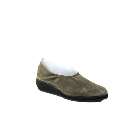 

Pre-owned|Eileen Fisher Womens Suede Platform Slip-On Shoes Gray Size 7