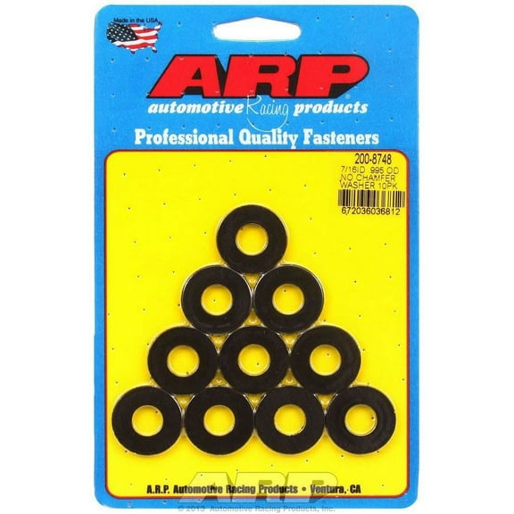 Automotive Racing Products 200-8748 7/16 Id .995 Od Blk Washers