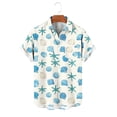 thumbnail image 7 of Xcmzpl Men's Short Sleeve Camp Collar Shirt Casual Button Down Shirts Summer Beach Print Vacation Hawaii Shirt for Men Beige S, 7 of 7