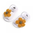 thumbnail image 6 of GYRATEDREAM Infant Baby Girls Summer Flower Sandals Open-Toed Shoes Soft Non-Slip Sole Princess Flat Shoes 0-18 Months, 6 of 9
