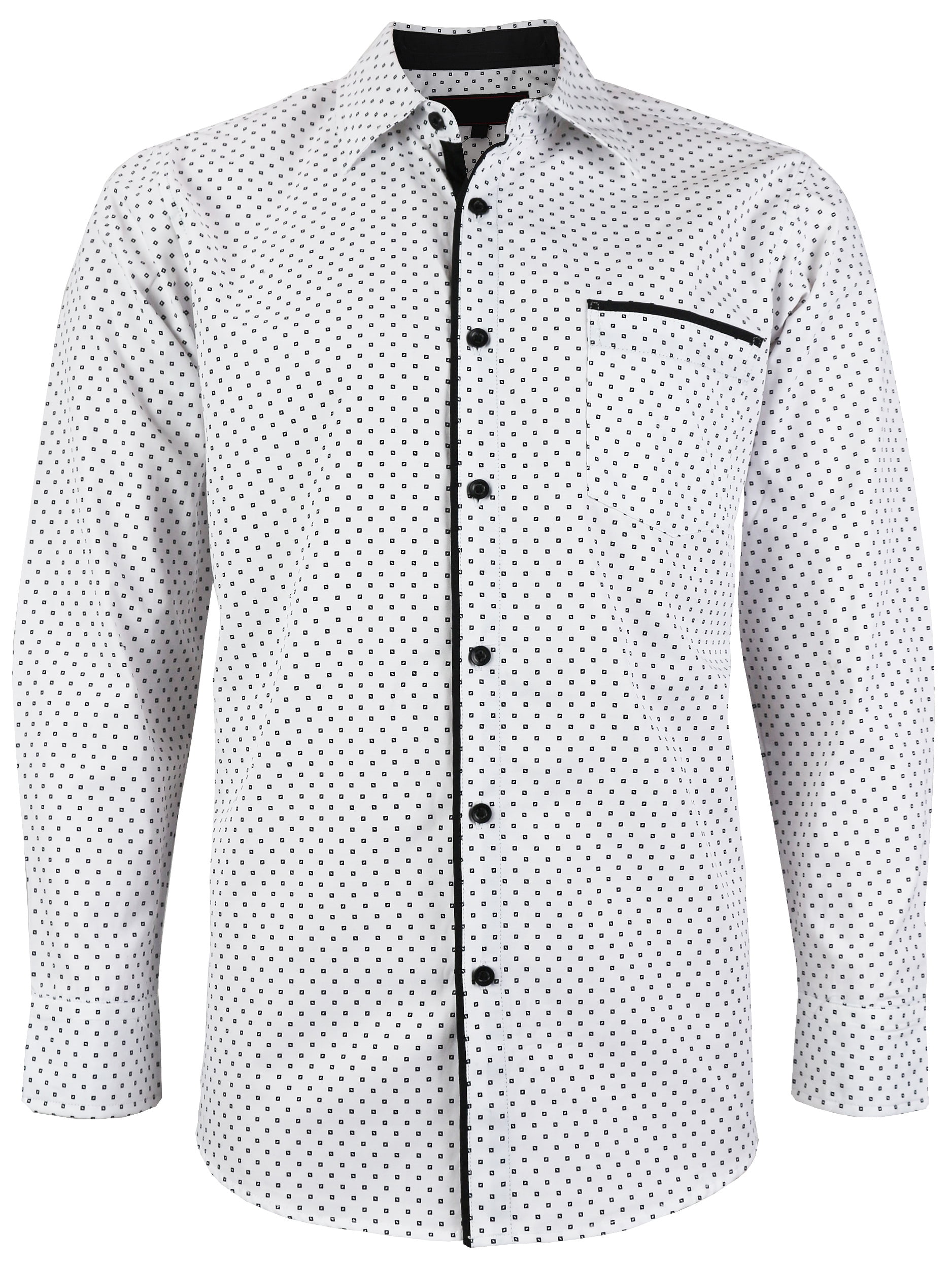 LW - LW Men's Western Button Up Long Sleeve Designer Dress Shirt (LM96 ...