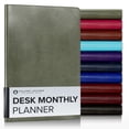 thumbnail image 1 of Escritorio Planner Gallery de piel Monthly 2026 Acadia Cactus, 8 x 14 cm, 1 of 7