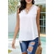 thumbnail image 5 of Camiseta de Tirantes Holgada Sin Mangas con Cuello en V y Encaje de Pestañas de Verano, , Talla L, 5 of 10