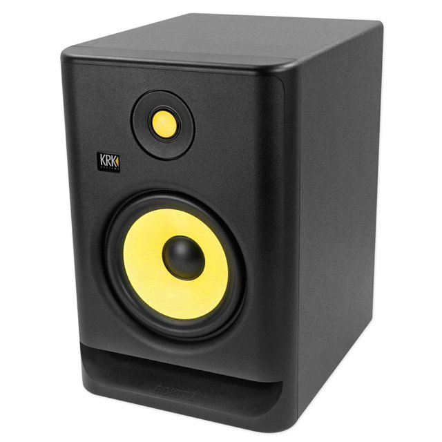 Altavoz para monitor KRK ROKIT7G4 de 7 pulgadas con alimentación eléctrica, negro