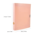 thumbnail image 2 of OULII 1Set Pink Cardboard File Boxes Designed For Office Supplies And School Supplies Storage, 2 of 8