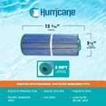thumbnail image 3 of Hurricane 3 Pack HF5H502-01M Elite Aseptic Pool Spa Filter Cartridge Replacement, 3 of 9