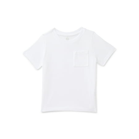 Wonder Nation Toddler Boys' Pocket Tee with Short Sleeves, Size 18M-5T