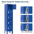 thumbnail image 5 of KAER Metal Locker with 5 Doors 66“ Storage Locker for Employees andstudent with Card Slot Lockable Steel Locker for School Gym Home Office Staff, 5 of 6
