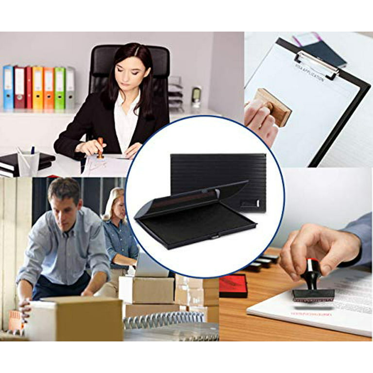 Infusion 5 x 7 Large Stamp Ink Pad for Rubber Stamps, Your Go to Large  Stamp Ink Pad for Bright Color, Even Coverage and Durability, Black Stamp  Pad