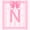Pink N, variant on Manfei Pink Bow Letter H Print Twin Comforter Sets for Girls, Princess Ribbon Bedding Set, Pink Reversible, 2 Pieces