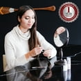 thumbnail image 2 of OVENTE 8'' Tabletop Makeup Mirror with 1X/7X Magnification, 360° Swivel Design and Double-Sided Free-Standing Vanity Mirror Perfect for Dresser, Bedroom and Office Desk, Antique Bronze MNLAT80ABZ1X7X, 2 of 9