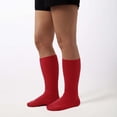 thumbnail image 2 of GobdXE Unisex Crew Socks Solid Extra Wide Top Loose Fit Stretchy Mesh Knit Socks for Swollen Feet Edema Diabetic Friendly Daily Casual Wear Size:S, 2 of 3