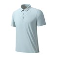 thumbnail image 3 of Birdeem Shirts for Men Mens Summer Solid Button Lapel Casual Top, 3 of 8