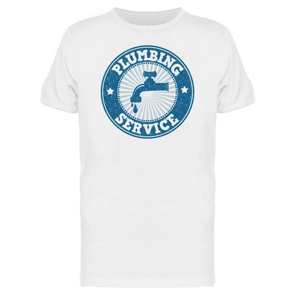 Plumbing Service Announcement T-Shirt Men -Image by Shutterstock, Male 3X-Large