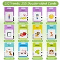 thumbnail image 2 of Airhive Talking Sight Words Flash Cards for 2-4 Year Olds, 255 Cards with 510  Sight Words Preschool Gift, Blue, 2 of 7