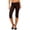 j25-Brown, variant on Womens Leggings Casual Solid Color Slim-Leg Cropped Low Legging Female Tight Seamless Waistband Comfortable Hip-Lifting Breathable Soft Daily Yoga Pants With Pockets,M