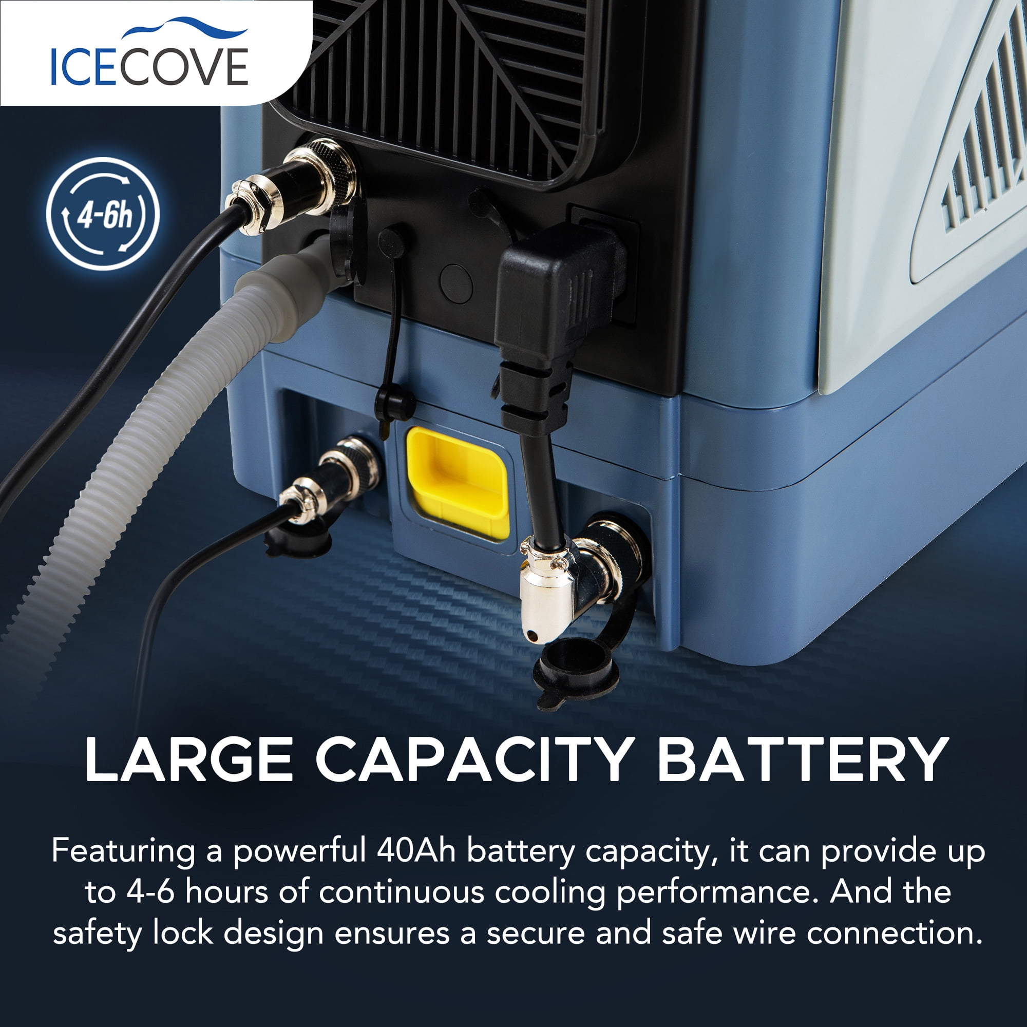 SUNJOY IceCove Rechargeable Lithium Iron Phosphate Battery -Blue