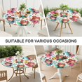 thumbnail image 7 of Colorful Fairy Princess Pattern Round Fitted Tablecloth with Elastic Edge,Dining Table Cover Waterproof,Outdoor Round Tablecloth for Camping,Dining,Indoor and Outdoor, 7 of 7