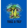thumbnail image 2 of Natural World Take A Trip Mushrooms Long Sleeve Adult Hooded Sweatshirt-XXL-Blue, 2 of 3