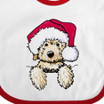 thumbnail image 4 of Inktastic Kiniart Christmas Goldendoodle Boys or Girls Baby Bib, 4 of 4