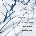 thumbnail image 4 of Decoultimatex Blue White Tree Branch Blackout Window Curtain Panels Noise Reduction Thermal Insulated Drapes for Living Room, Back Tab, 52"x 95"x 2, 4 of 5