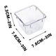 thumbnail image 3 of Fiudx Cajones Organizados, Caja de Almacenamiento de Lunares, Contenedores Transparentes Apilables, Bandeja de Plástico Resistente, Juego de Combinatoria de Varios Tamaños, para Uso En Casa y Oficina, 3 of 3