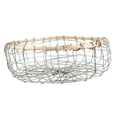 thumbnail image 1 of Cesta de frutas de cocina, soporte para fruteros, cesta tejida de alambre, centro de mesa de hierro 26cmx9cm, 1 of 9
